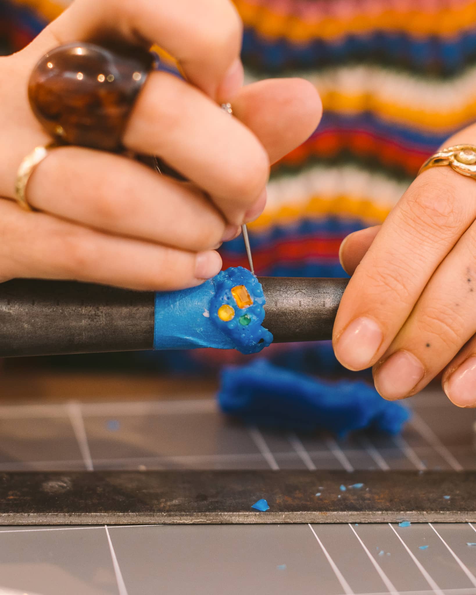 adelaide organic ring making class with gemstones (lost wax) - Image 5