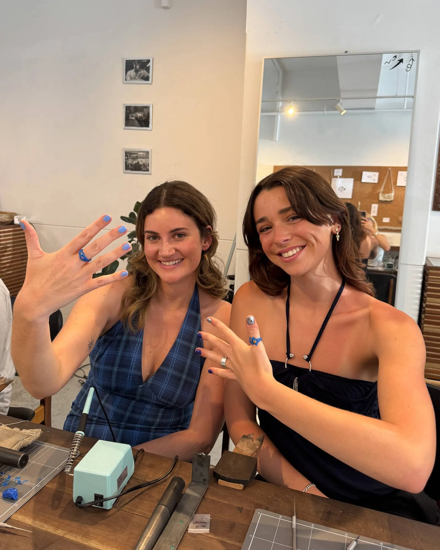 adelaide organic ring making class with gemstones (lost wax) - Image 8