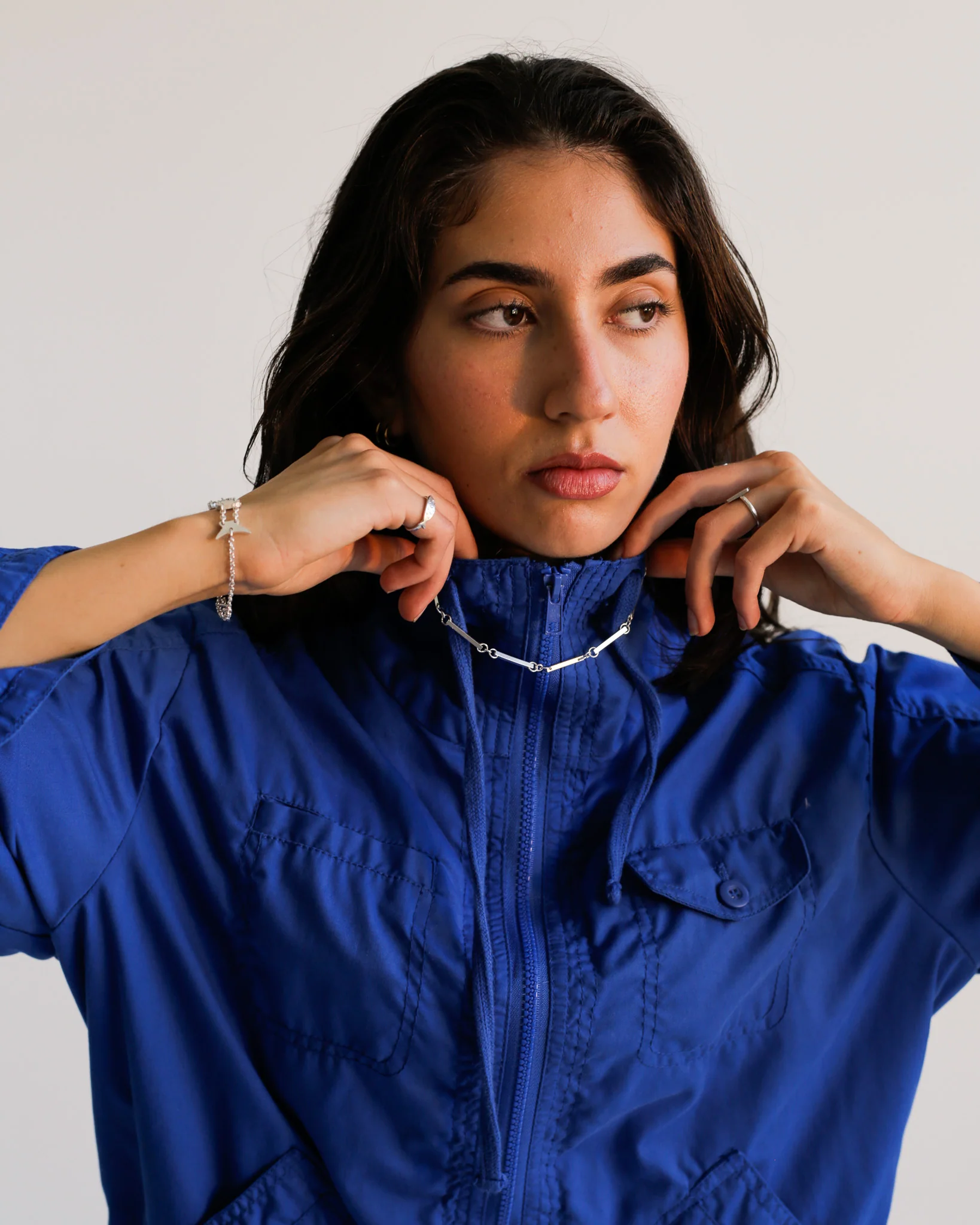lines link necklace. - Image 3